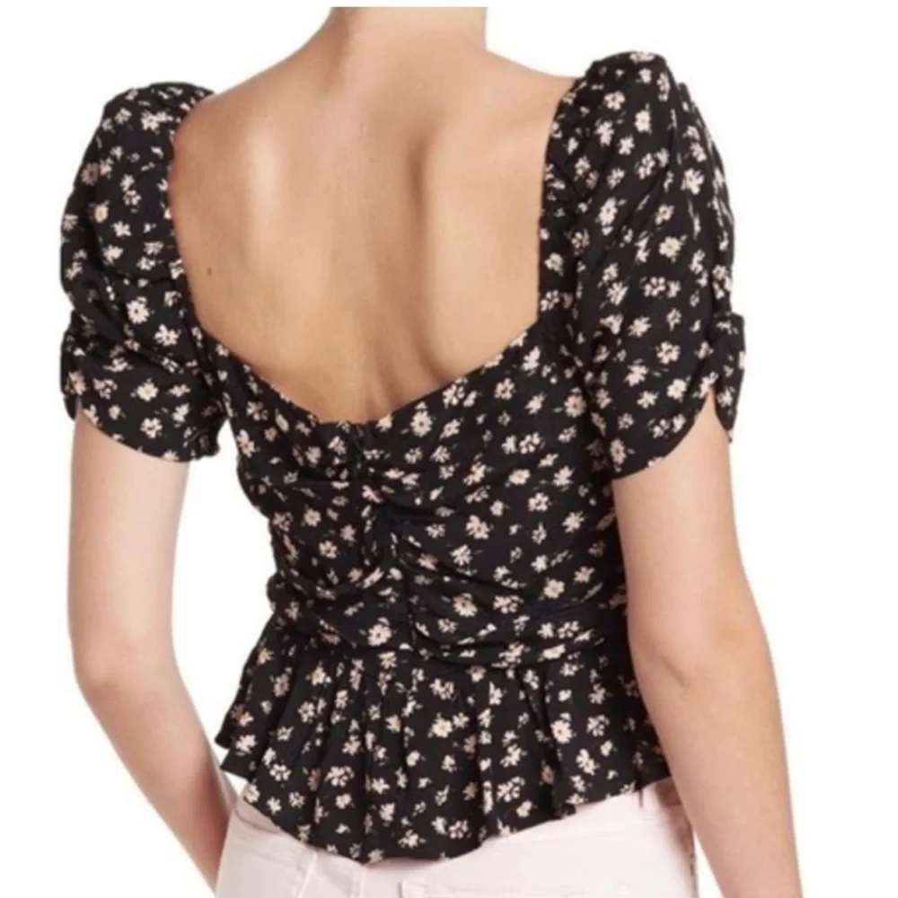 Astr PUFF SLEEVE DITSY FLORAL PRINT TOP ❤️IN STORES❤️ - Picture 2 of 3